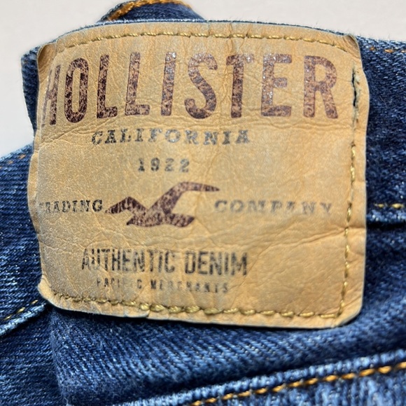 Vintage Hollister Slim Fit Blue Denim Jeans 32 32 Button Fly - Picture 2 of 11